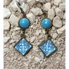 PENDANTS BLEU CIEL